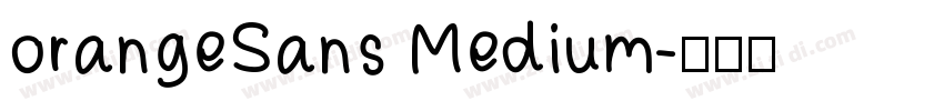 orangeSans Medium字体转换